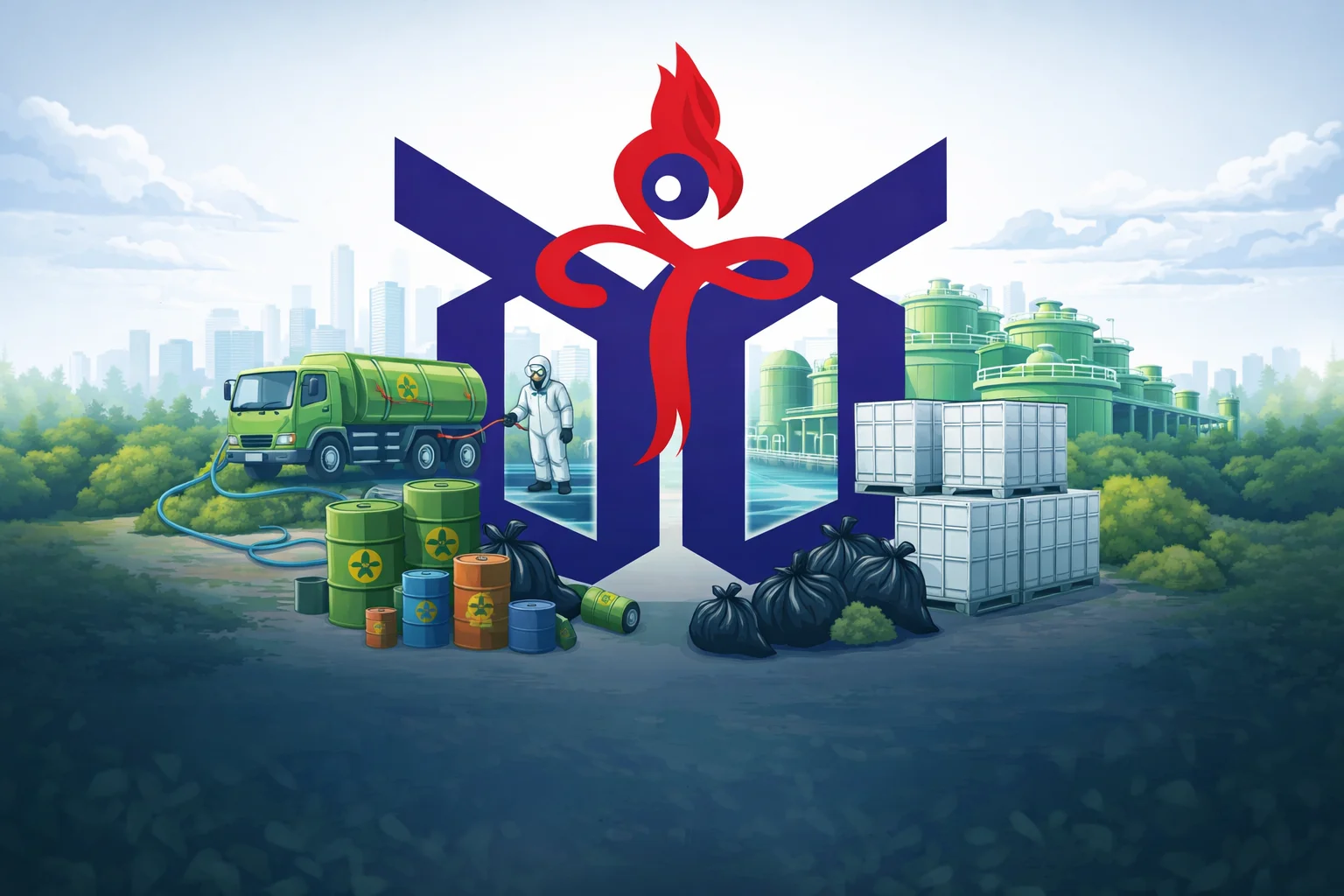 Fasilitas pengelolaan limbah PT Dwi Damar Tirta